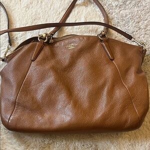 Coach Tan Leather Shoulder Bag